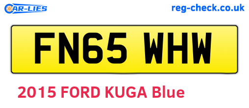 FN65WHW are the vehicle registration plates.