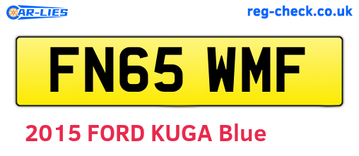 FN65WMF are the vehicle registration plates.