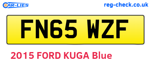 FN65WZF are the vehicle registration plates.