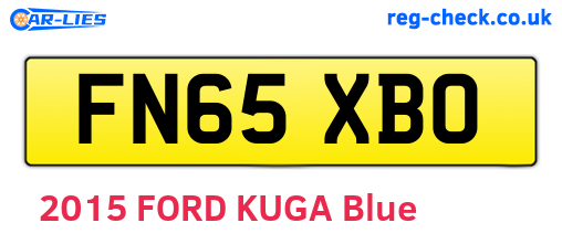FN65XBO are the vehicle registration plates.