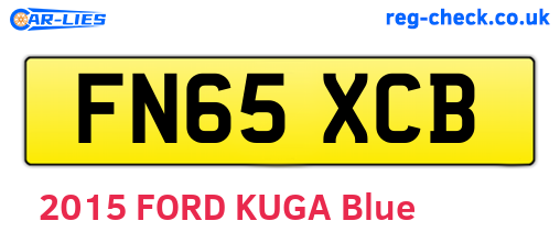 FN65XCB are the vehicle registration plates.