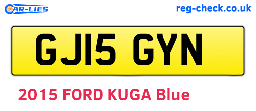 GJ15GYN are the vehicle registration plates.