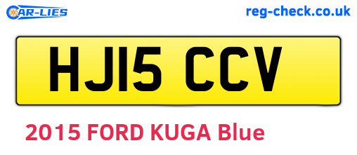 HJ15CCV are the vehicle registration plates.