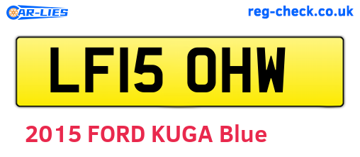 LF15OHW are the vehicle registration plates.