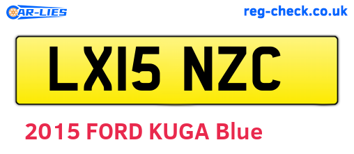 LX15NZC are the vehicle registration plates.