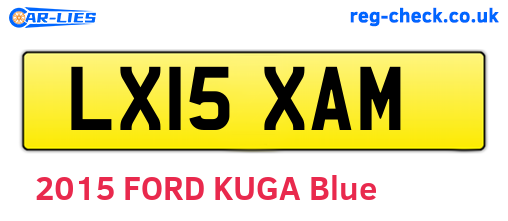 LX15XAM are the vehicle registration plates.