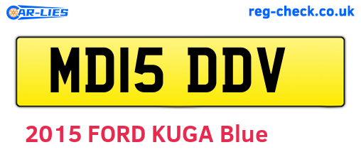 MD15DDV are the vehicle registration plates.