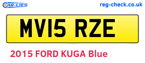 MV15RZE are the vehicle registration plates.