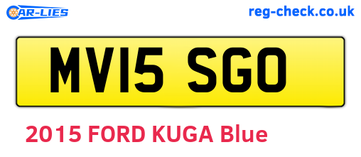 MV15SGO are the vehicle registration plates.