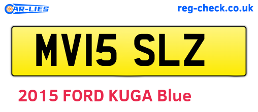 MV15SLZ are the vehicle registration plates.