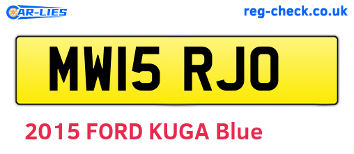 MW15RJO are the vehicle registration plates.