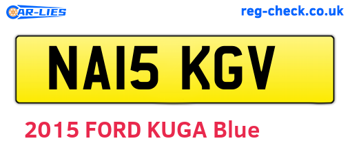 NA15KGV are the vehicle registration plates.