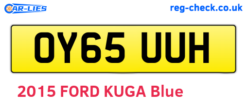 OY65UUH are the vehicle registration plates.