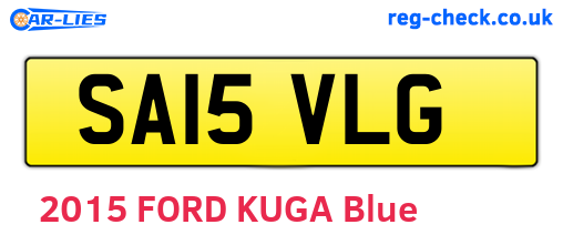 SA15VLG are the vehicle registration plates.