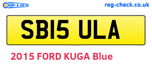 SB15ULA are the vehicle registration plates.