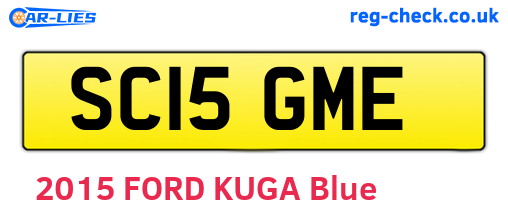 SC15GME are the vehicle registration plates.