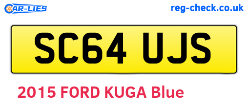 SC64UJS are the vehicle registration plates.