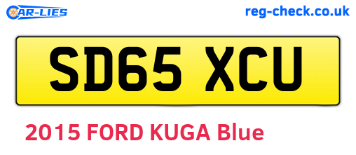 SD65XCU are the vehicle registration plates.