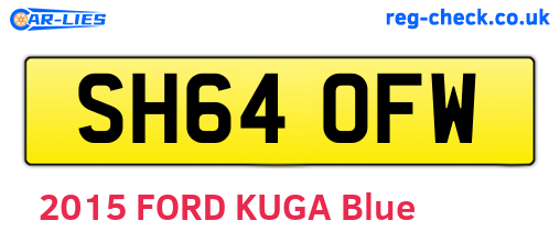 SH64OFW are the vehicle registration plates.