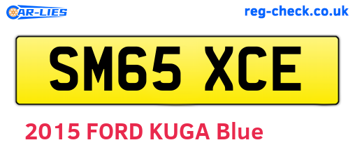 SM65XCE are the vehicle registration plates.