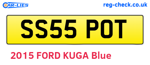 SS55POT are the vehicle registration plates.