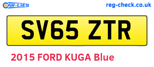 SV65ZTR are the vehicle registration plates.