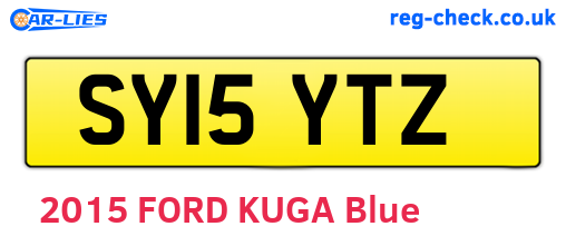 SY15YTZ are the vehicle registration plates.