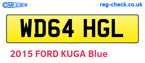 WD64HGL are the vehicle registration plates.