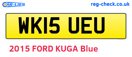 WK15UEU are the vehicle registration plates.