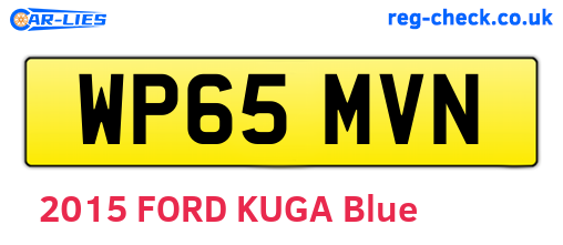 WP65MVN are the vehicle registration plates.