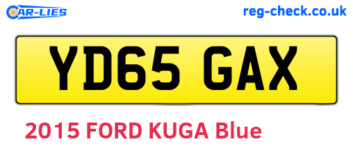 YD65GAX are the vehicle registration plates.