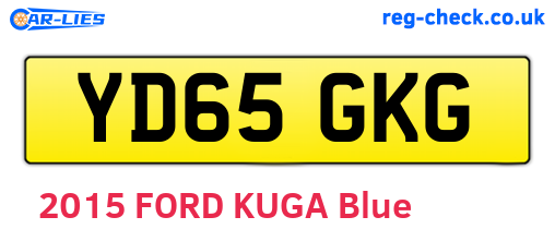 YD65GKG are the vehicle registration plates.
