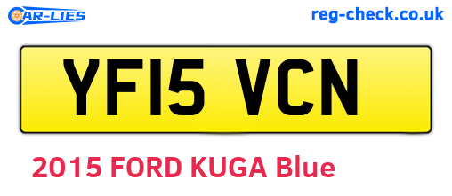 YF15VCN are the vehicle registration plates.
