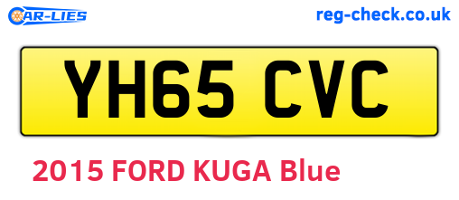 YH65CVC are the vehicle registration plates.