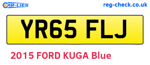 YR65FLJ are the vehicle registration plates.
