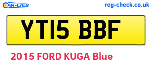 YT15BBF are the vehicle registration plates.