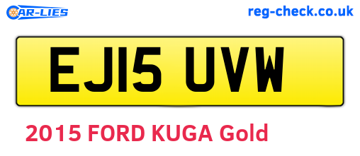 EJ15UVW are the vehicle registration plates.