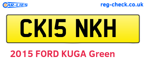 CK15NKH are the vehicle registration plates.