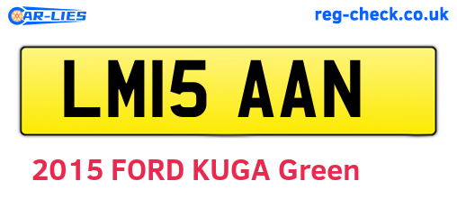 LM15AAN are the vehicle registration plates.