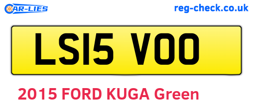 LS15VOO are the vehicle registration plates.
