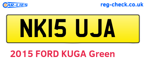 NK15UJA are the vehicle registration plates.