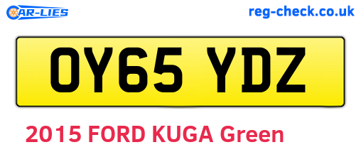 OY65YDZ are the vehicle registration plates.