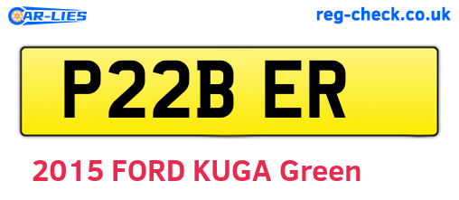 P22BER are the vehicle registration plates.
