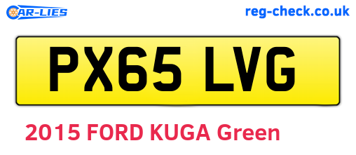 PX65LVG are the vehicle registration plates.
