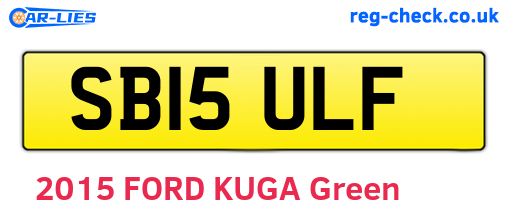 SB15ULF are the vehicle registration plates.