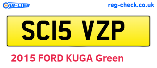 SC15VZP are the vehicle registration plates.