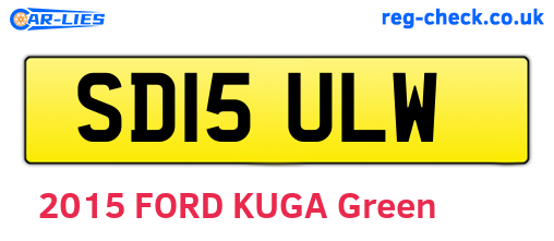 SD15ULW are the vehicle registration plates.