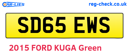 SD65EWS are the vehicle registration plates.
