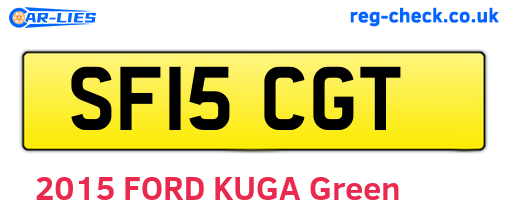 SF15CGT are the vehicle registration plates.