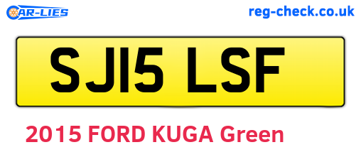 SJ15LSF are the vehicle registration plates.